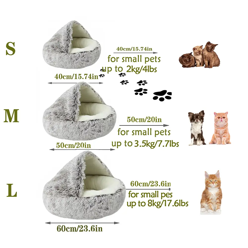 Plush Bed For Dogs & Cats