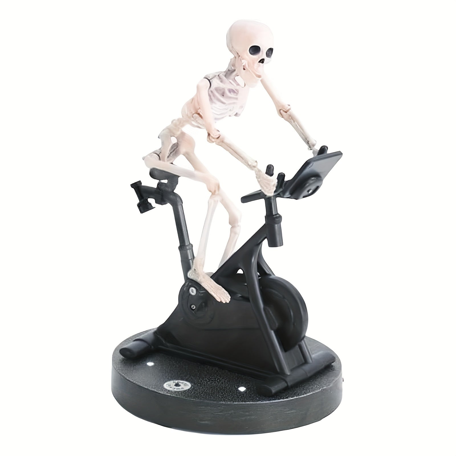 1pc Funny Animatronic Skeleton - Animated Skeleton Riding Bike, 3D Printed Resin Halloween Decor, No Electricity Needed, Spooky Home & Office Decoration, Halloween Decorations, Halloween Decorations, Spooky Decor, Detailed Craftsmanship