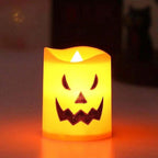 SpookGlow™ – Ghost Face LED Candles