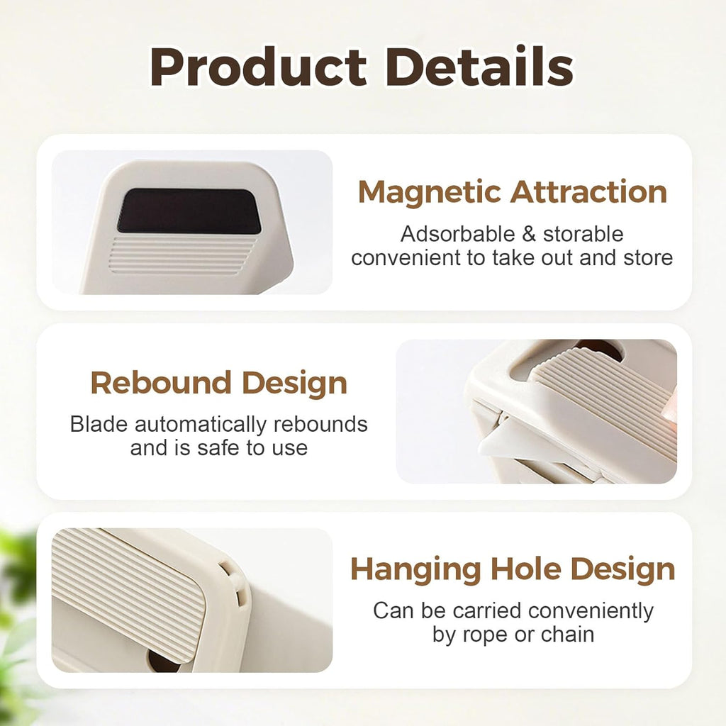 Magnetic Retractable Box Cutter – Safe, Sharp & Always Handy