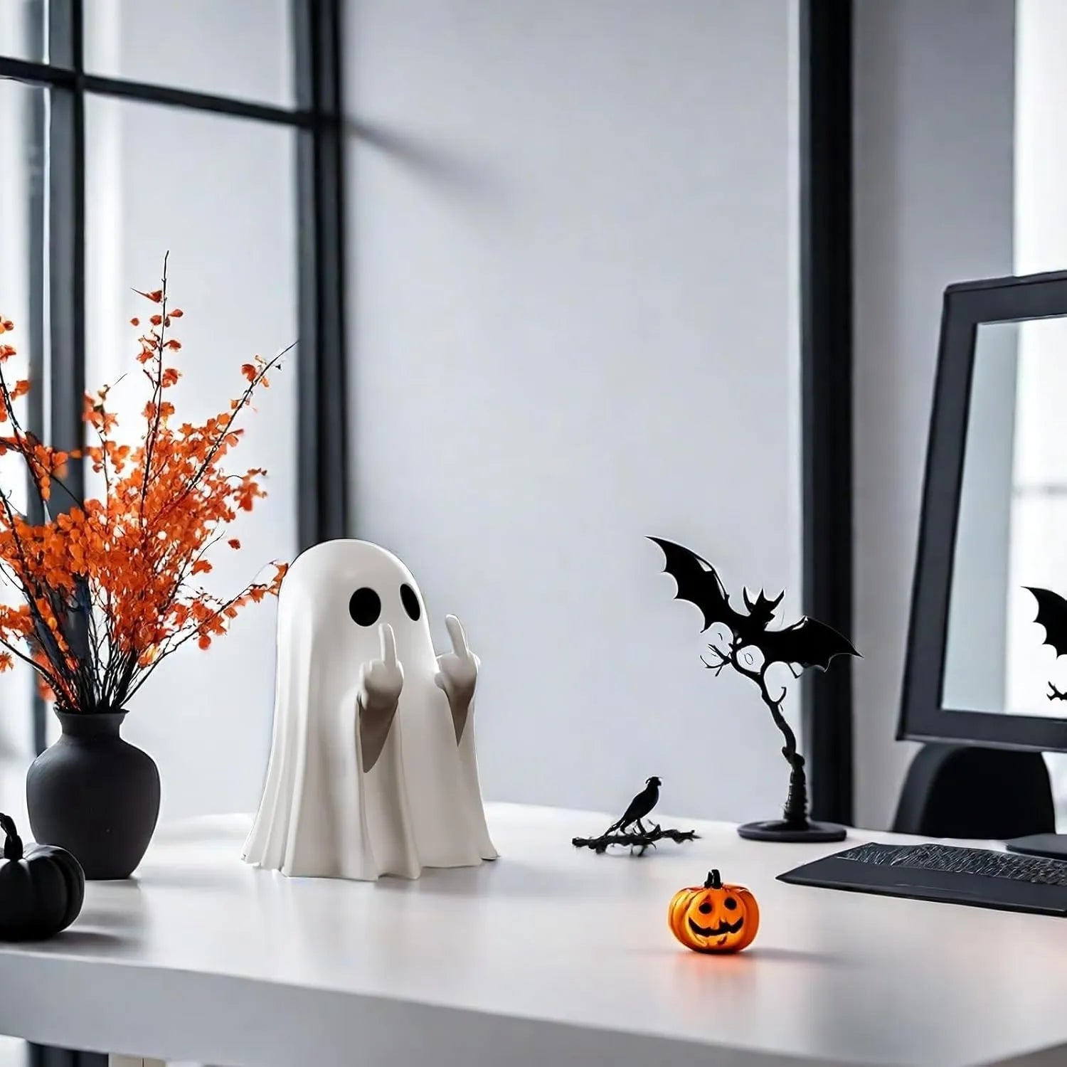 🔥Time-Limited Offer - Ghost Design Ornament👻Halloween Decoration for Indoor and Porch Decor🎃