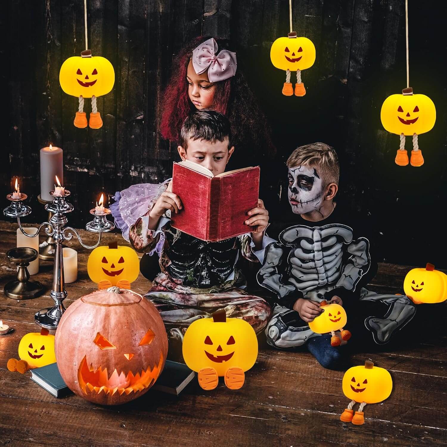 GrinLight™ Devilish Pumpkin Night Lamp 🎃