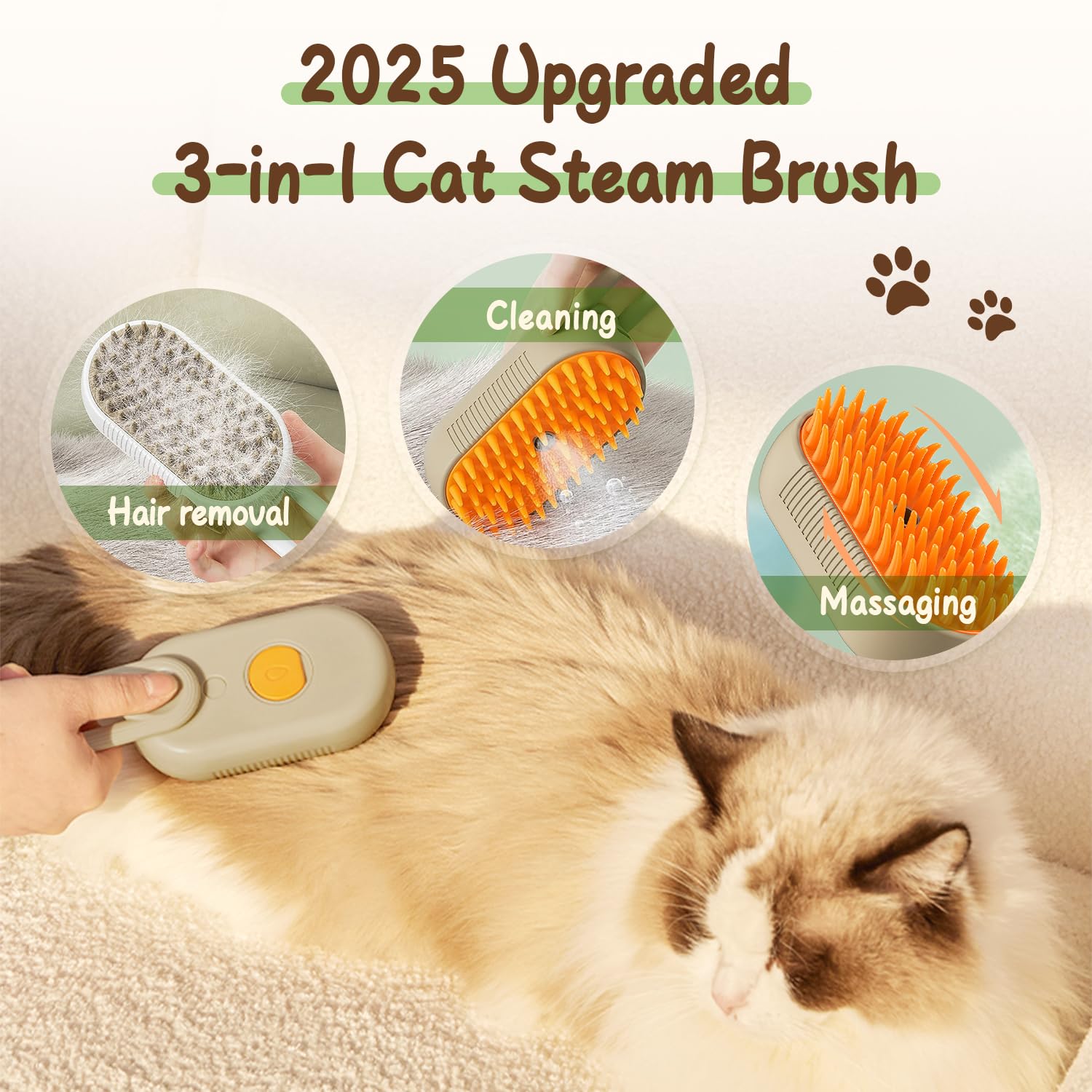 PuffEase Spritz: Quick & Easy Pet Hair Remover Comb
