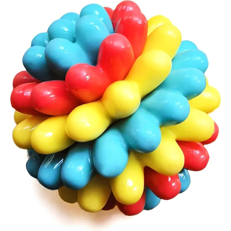 Heavy-Duty Spiky Chew Ball - DogPlayBox