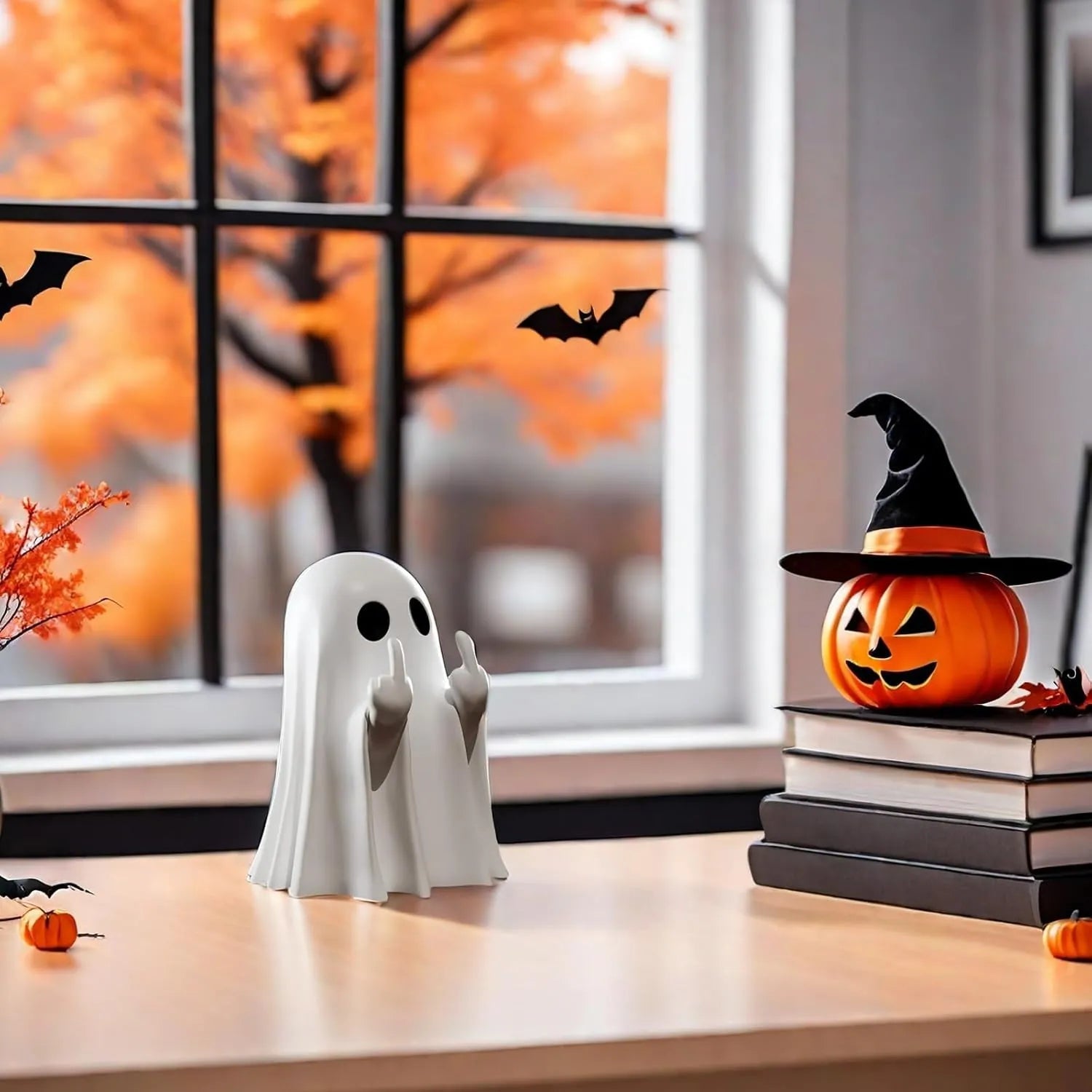 🔥Time-Limited Offer - Ghost Design Ornament👻Halloween Decoration for Indoor and Porch Decor🎃