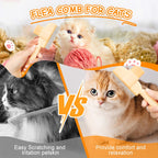Self-cleaning Pet Flea Comb Grooming Brush - DogPlaybox