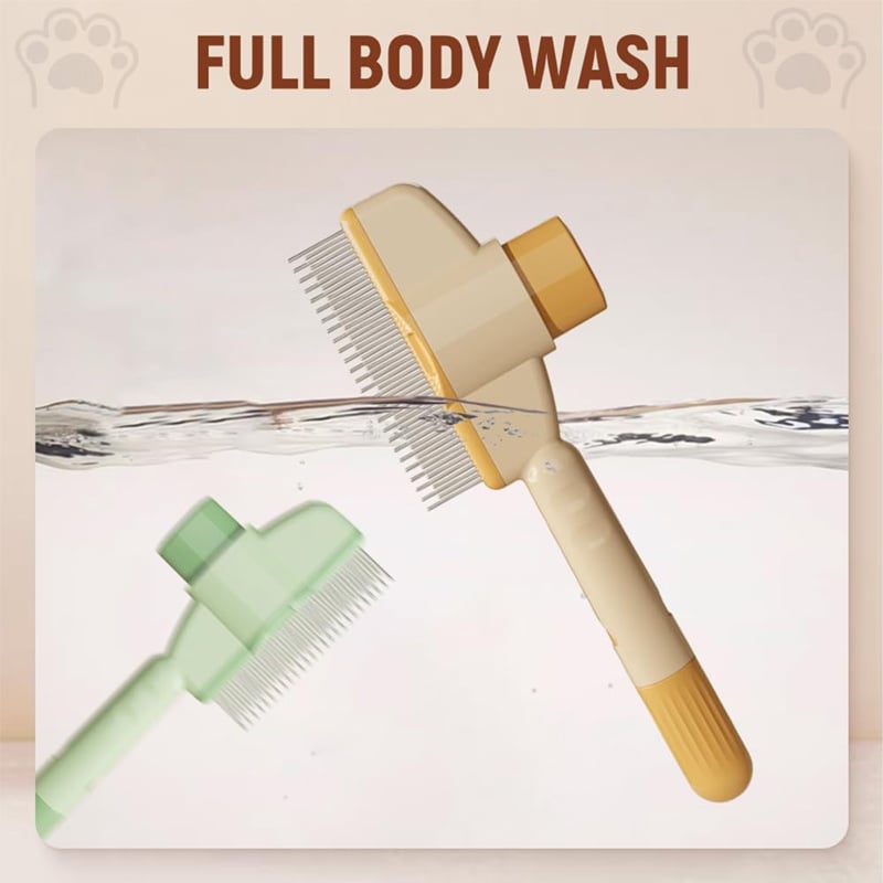 Self-cleaning Pet Flea Comb Grooming Brush - DogPlaybox