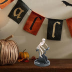 1pc Funny Animatronic Skeleton - Animated Skeleton Riding Bike, 3D Printed Resin Halloween Decor, No Electricity Needed, Spooky Home & Office Decoration, Halloween Decorations, Halloween Decorations, Spooky Decor, Detailed Craftsmanship